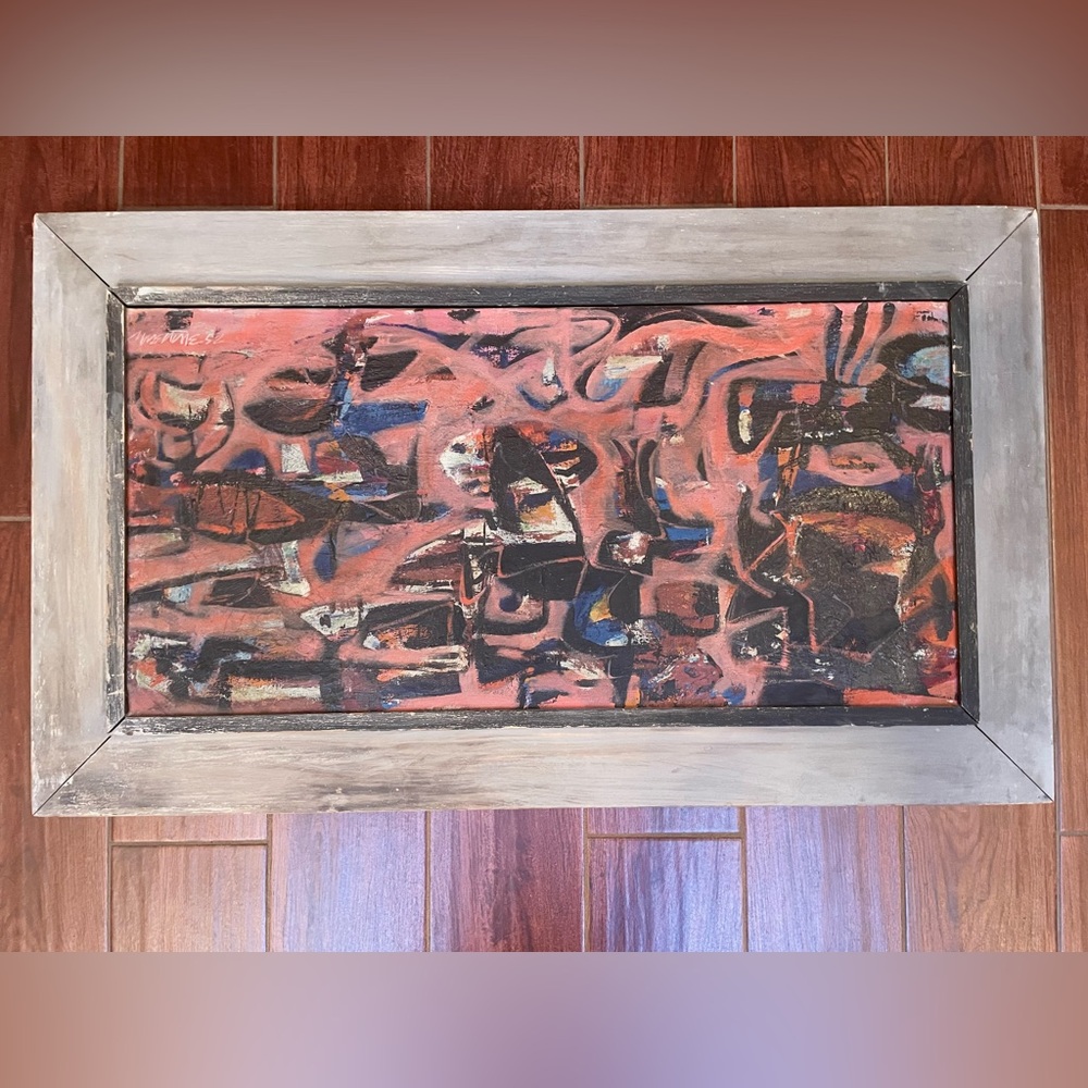 RARE Mid Century James Haseltine (1924-2013) ''Rose Festival'' 1952 Original
